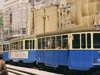 Tramvaj linije 11 na Trgu Republike 1986. godine